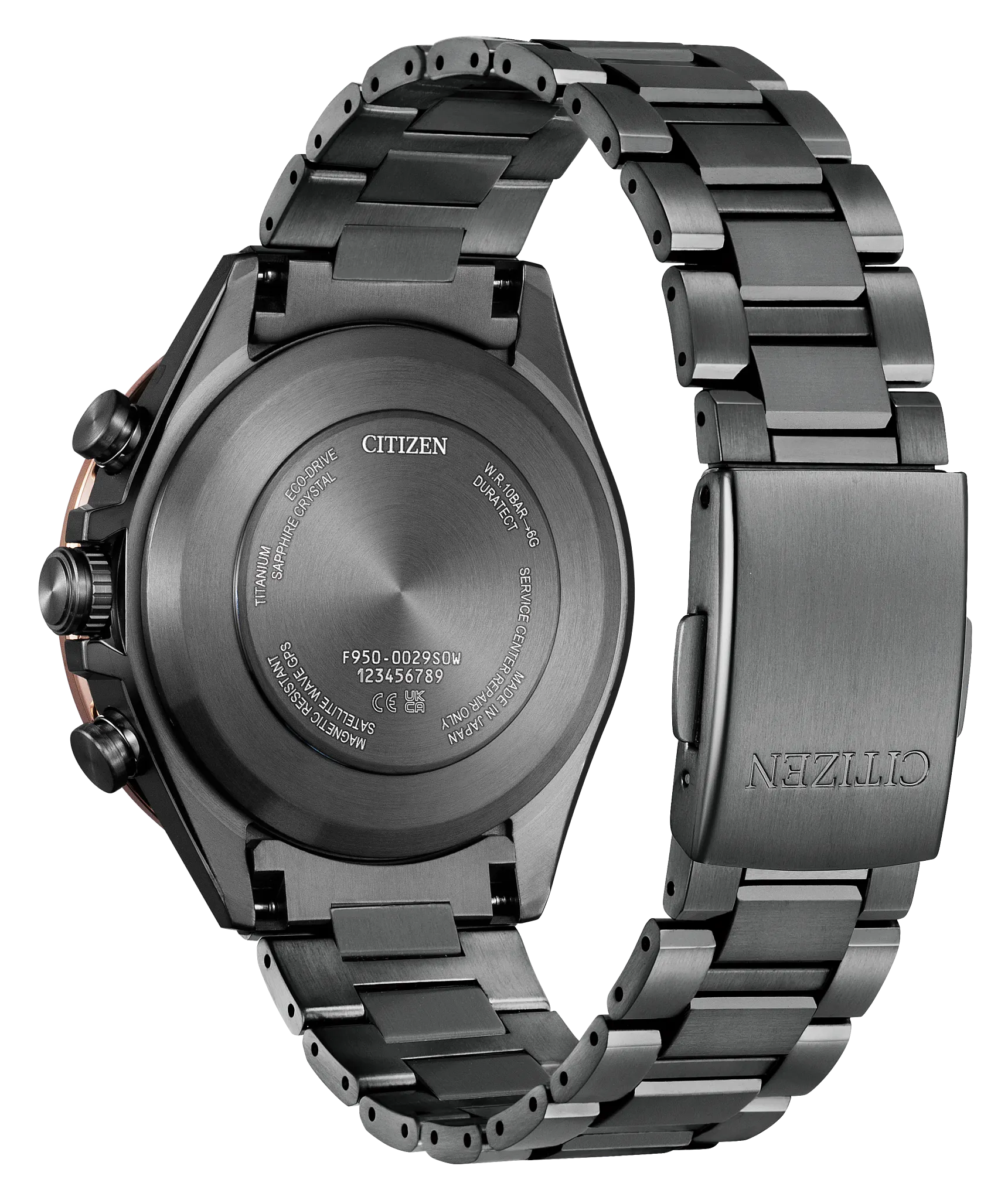 ATTESA Power of Purple Aurora Purple Dial Super Titanium Bracelet